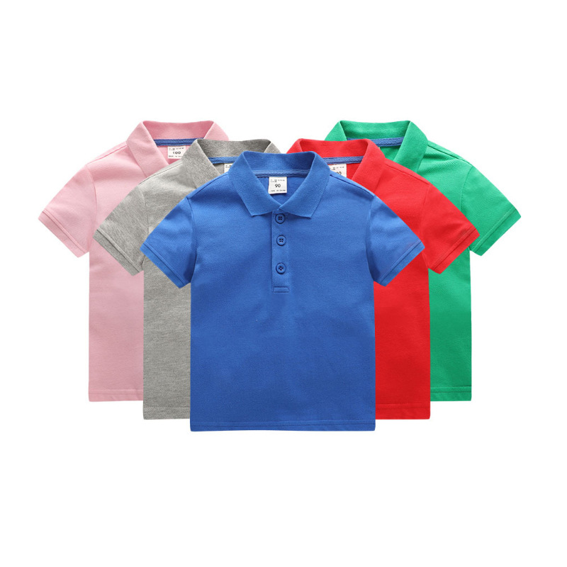 logo logo ເດັກນ້ອຍ POLO POLO POLO 100% ຝ້າຍ